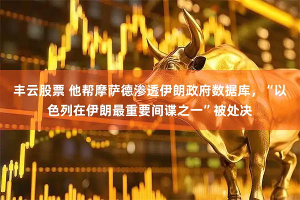 丰云股票 他帮摩萨德渗透伊朗政府数据库，“以色列在伊朗最重要间谍之一”被处决